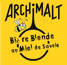 Bière blonde au miel de Savoie de la brasserie Archimalt