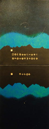 MAGICAL MIDNIGHT 6     318mm×820mm  F6×2  Acrylic, wood   2015  