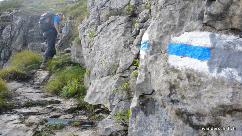 die Alpine Route ist hier gut eingerichtet
