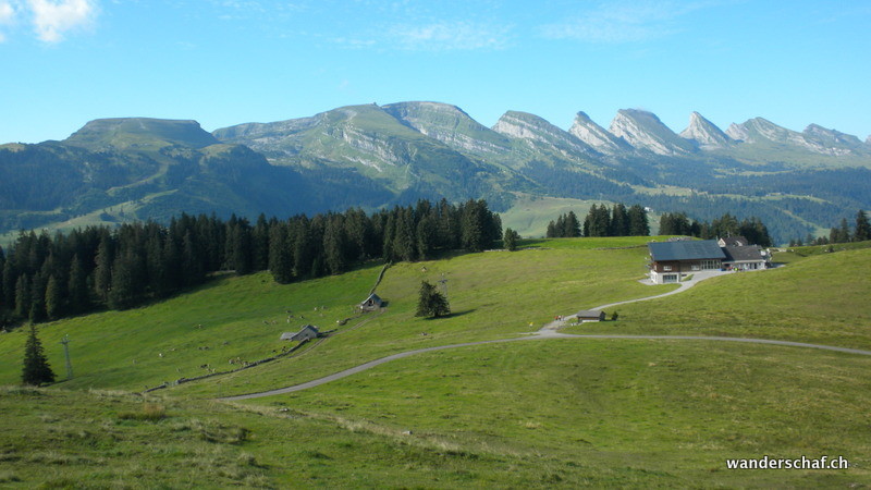Gamserrugg, Chäserrugg, Hinderrugg, Schibestoll, Zuestoll, Brisi, Frümsel, Selun