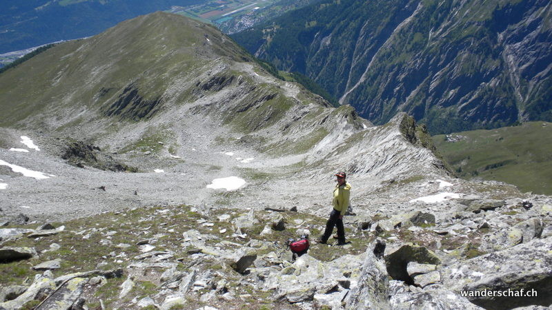 Abstieg über den Mälchgrat