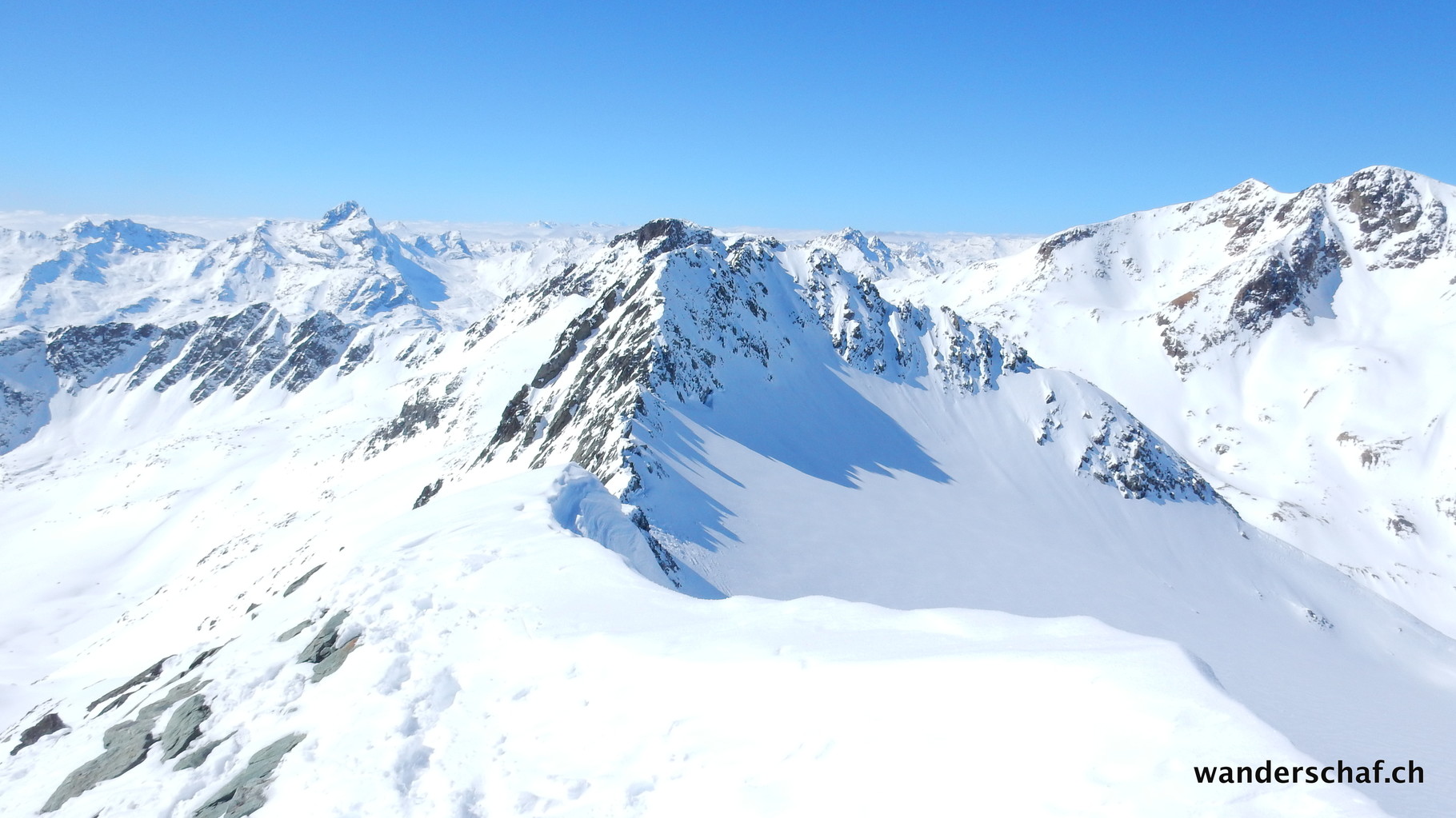 Blick zum Westgipfel