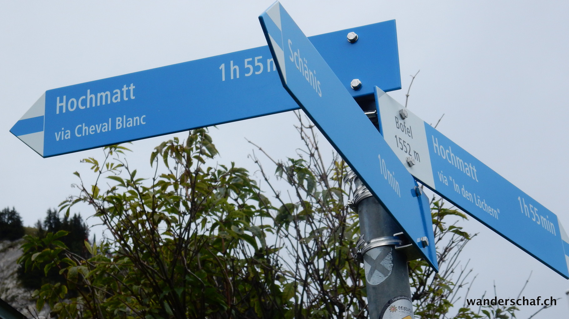 wir steigen via "Löcher" auf