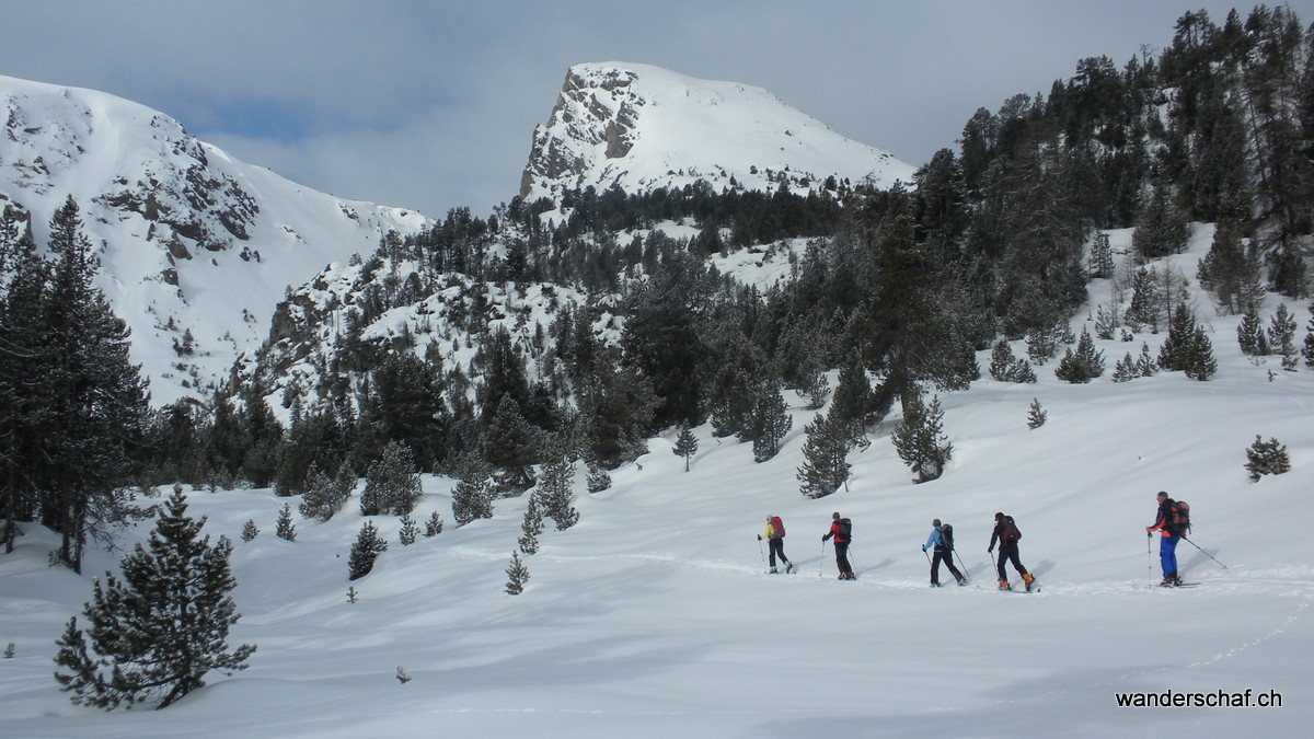im Aufstieg Richtung Davo Plattas