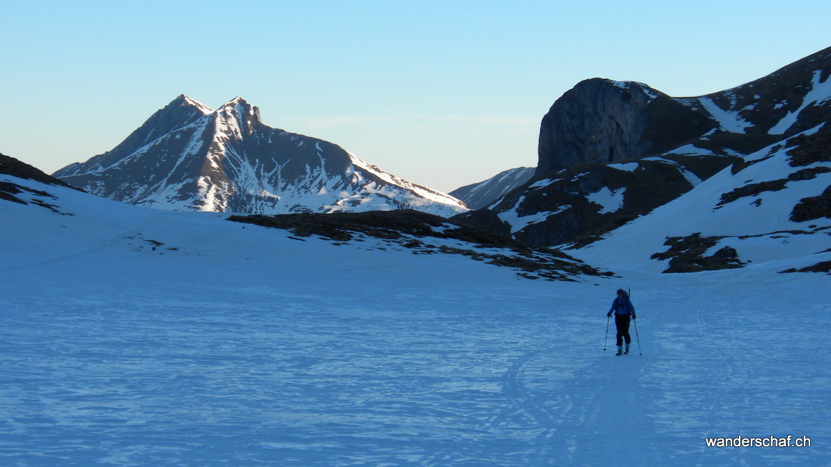 im Aufstieg zur Gältelücke / Col du Brochet