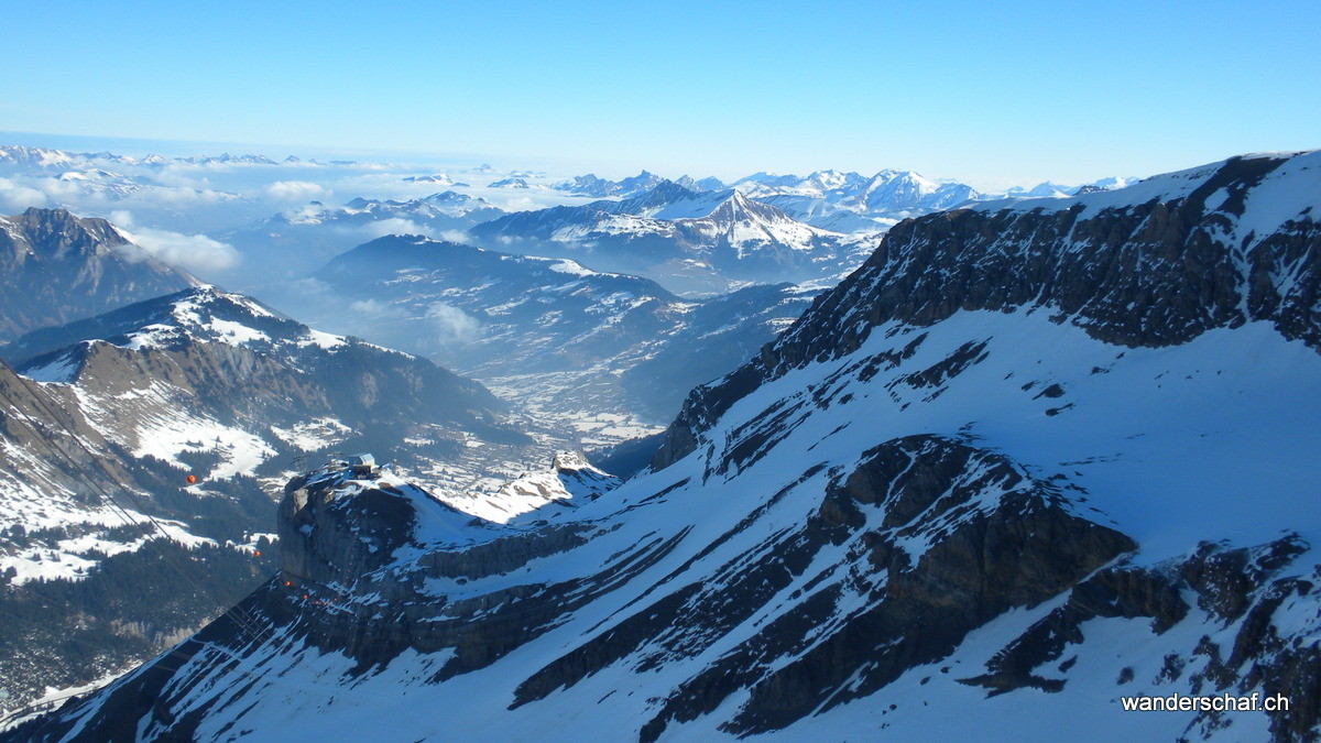 erneut sind Katrin und ich oben bei der Bergstation Sex Rouge