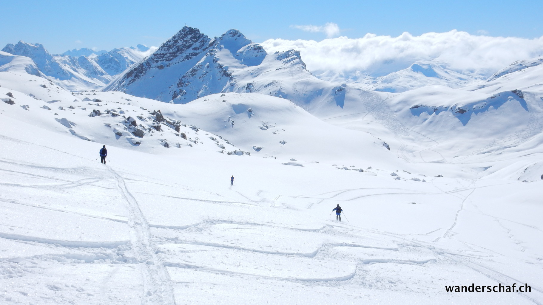 tolle Abfahrt durchs Val d'Agnel