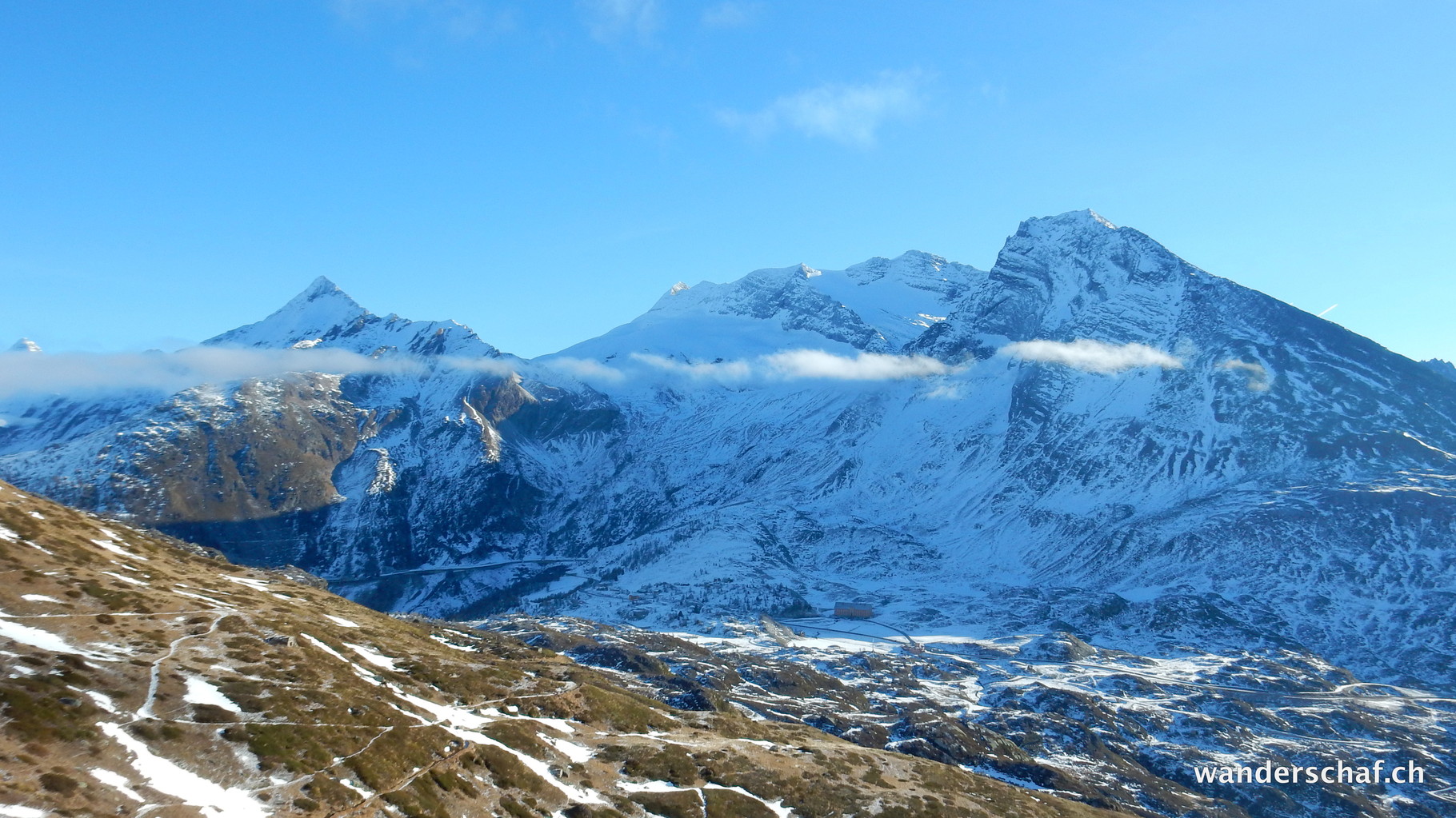 Prachtwetter am 1. Januar 2016....aber leider immer noch wenig Schnee