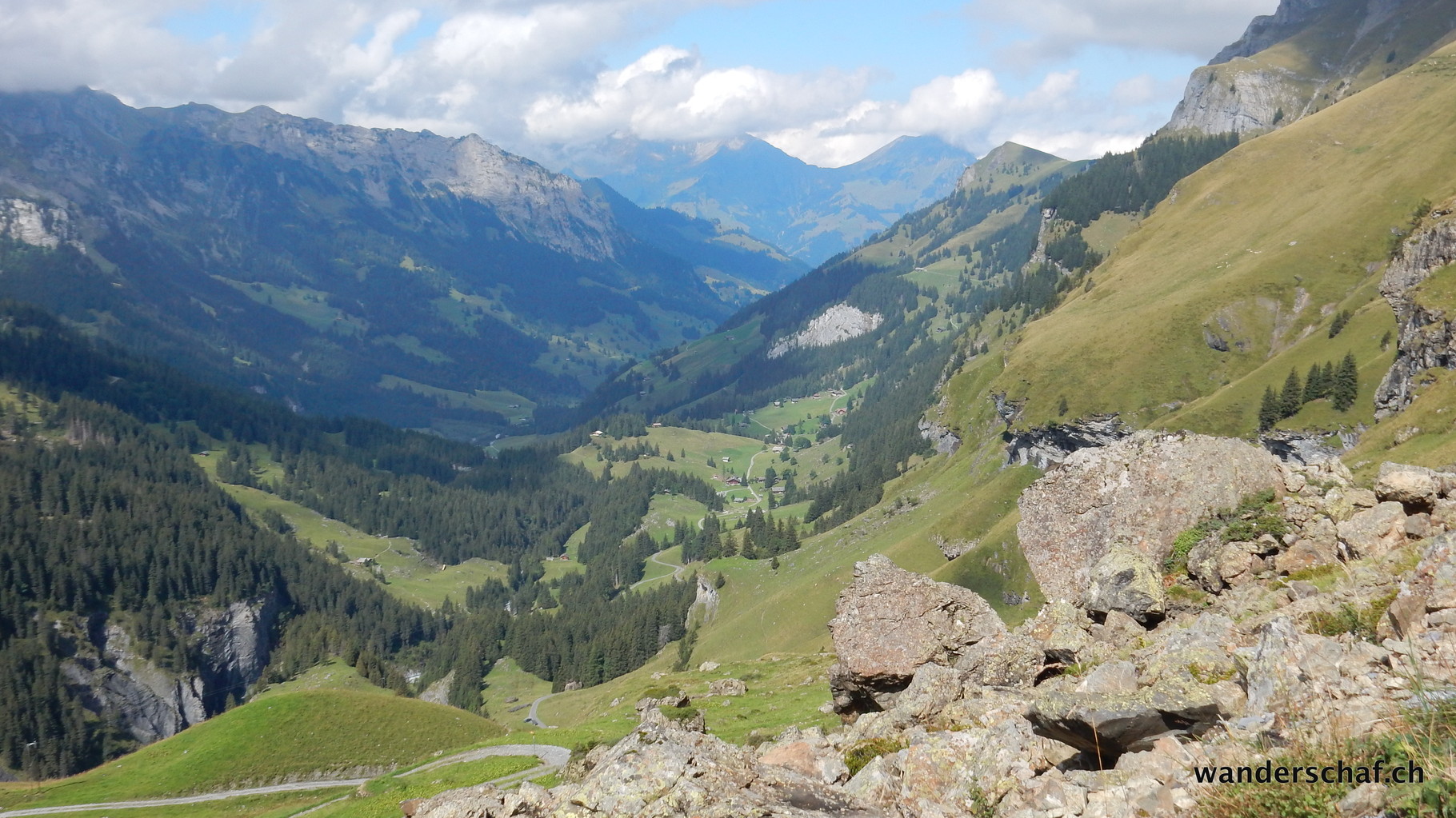 Aufstieg von der Griesalp Richtung Sefinenfurgge