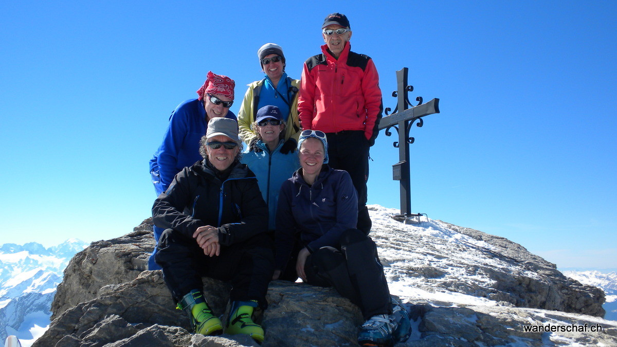 Gipfelfreude auf dem Sommet des Diablerets 