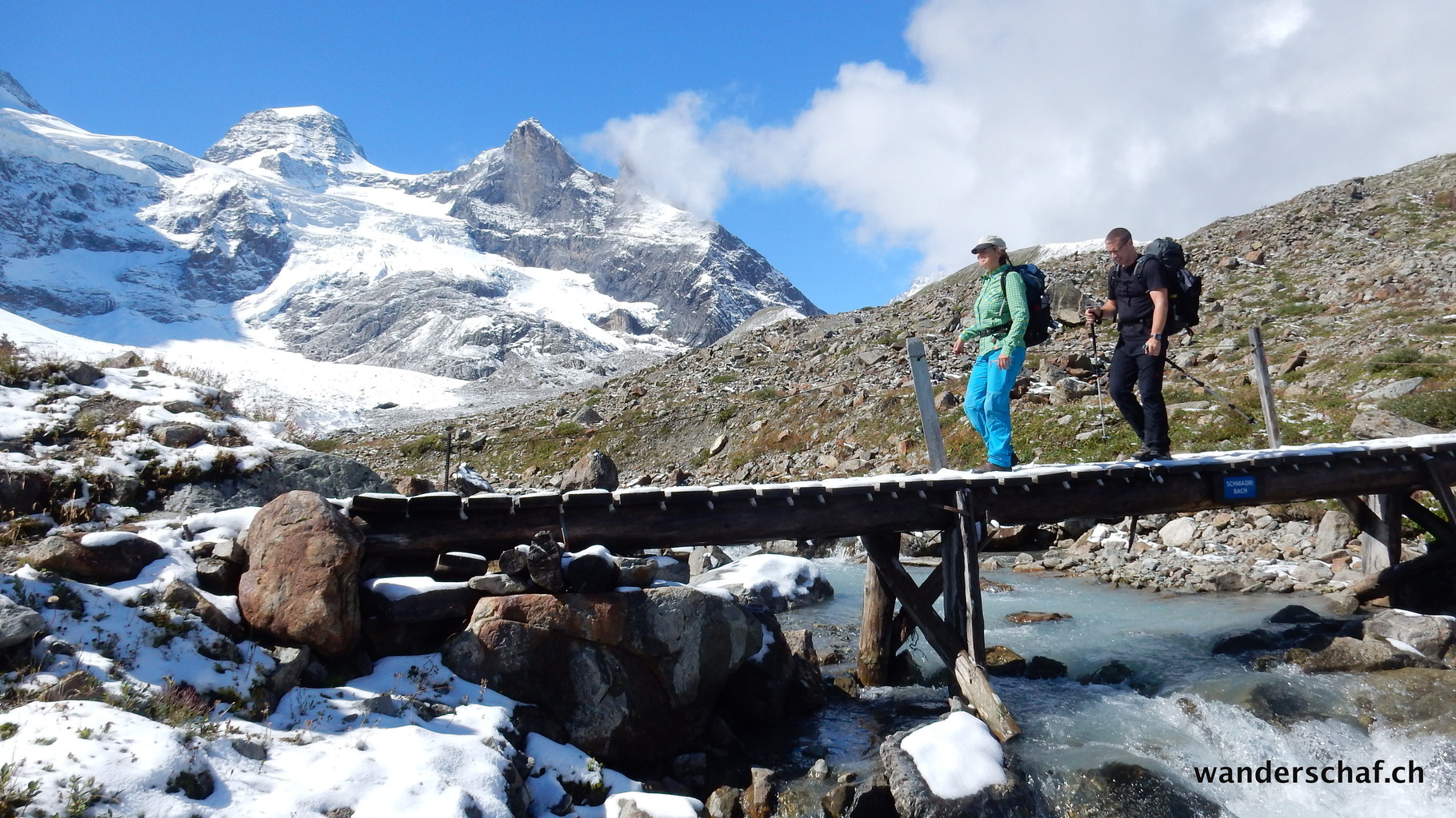 Überquerung des Schmadribachs