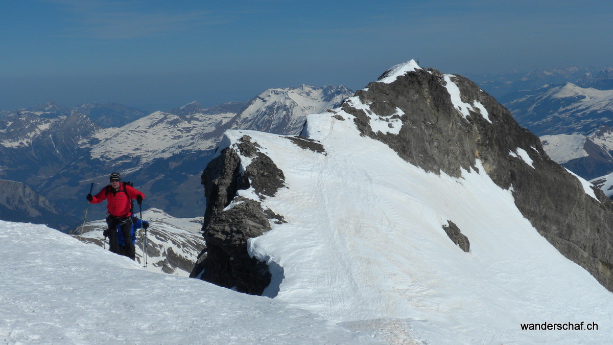 Blick zum Hauptgipfel zurück
