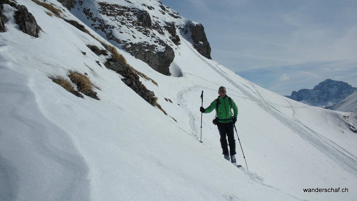 in der Traverse unterhalb vom Siwfass