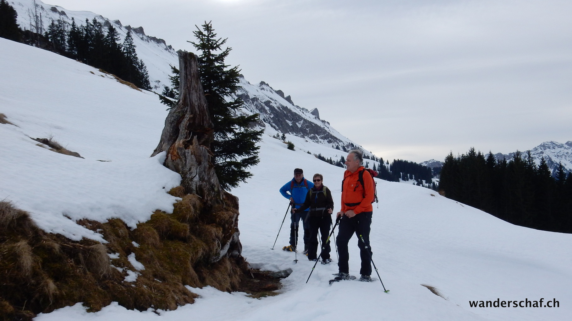im Aufstieg Richtung Alp Stei