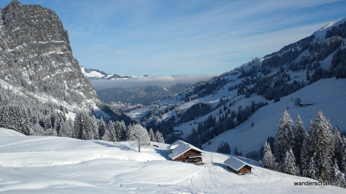 Blick Richtung Oey....der Nebel ist in Sicht 