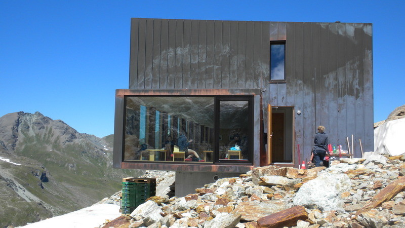 der Aussichtsreiche Anbau der Cabane de Moiry