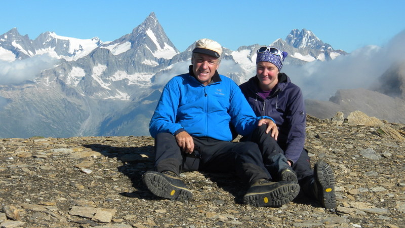 auf dem Hohsandhorn mit Berner Prominenz im Hintergrund ;o)