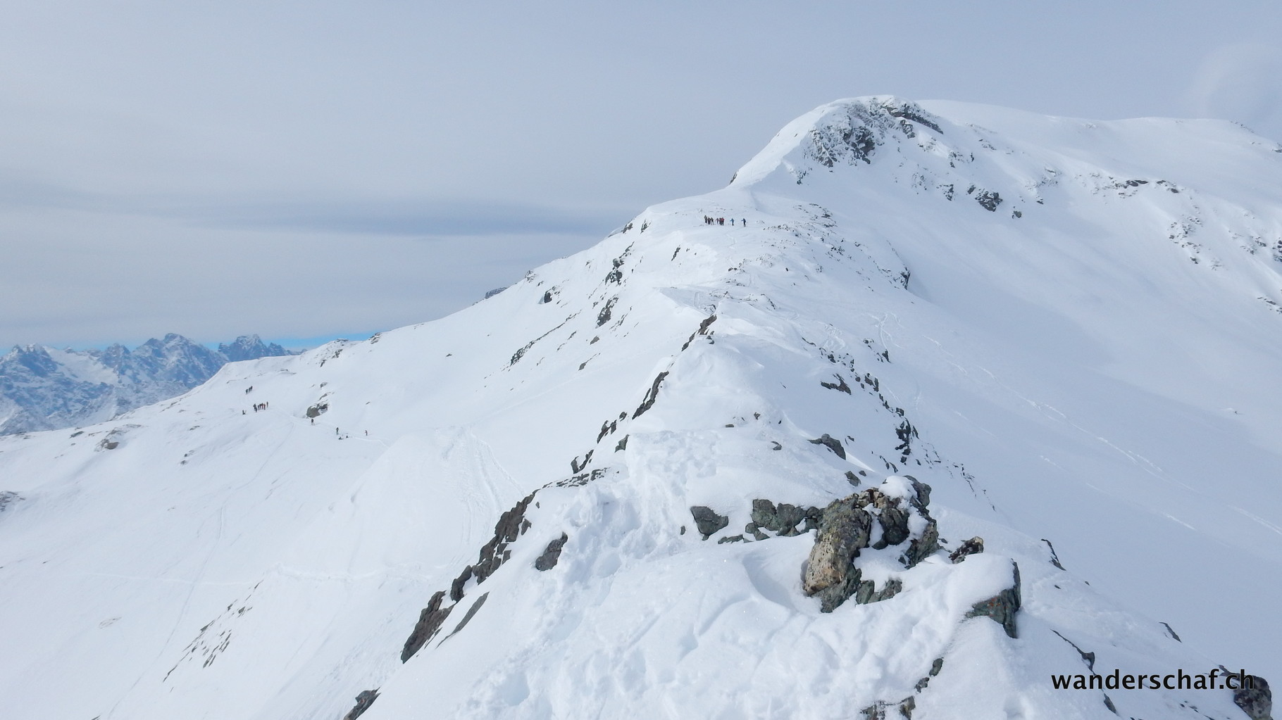 der Grat Richtung Sur al Cant