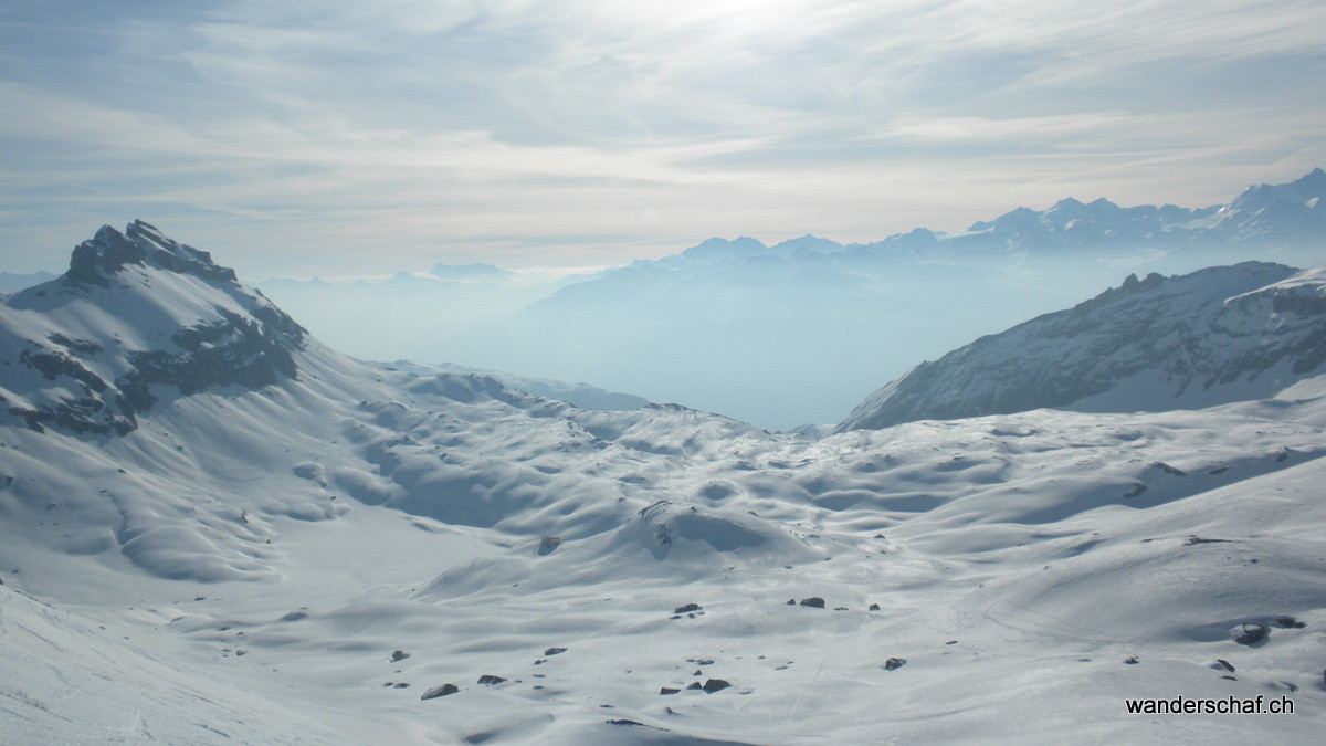 Blick zurück zu Hütte