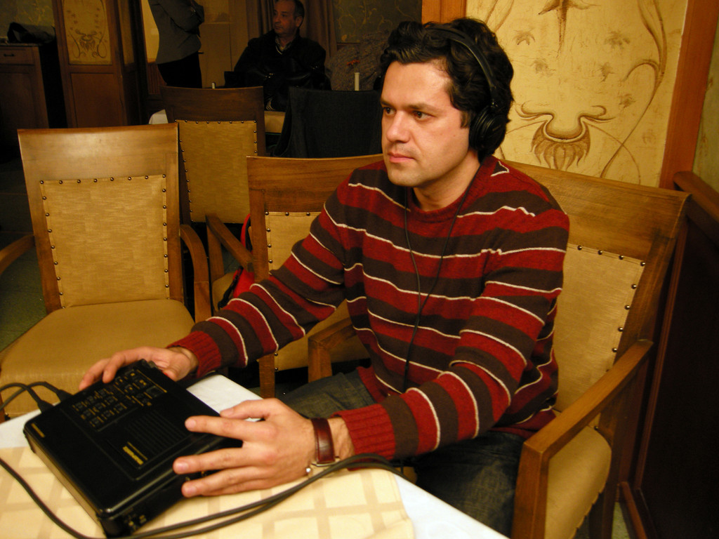 Wacho, unser Tonmann machte einen Tonmitschnitt