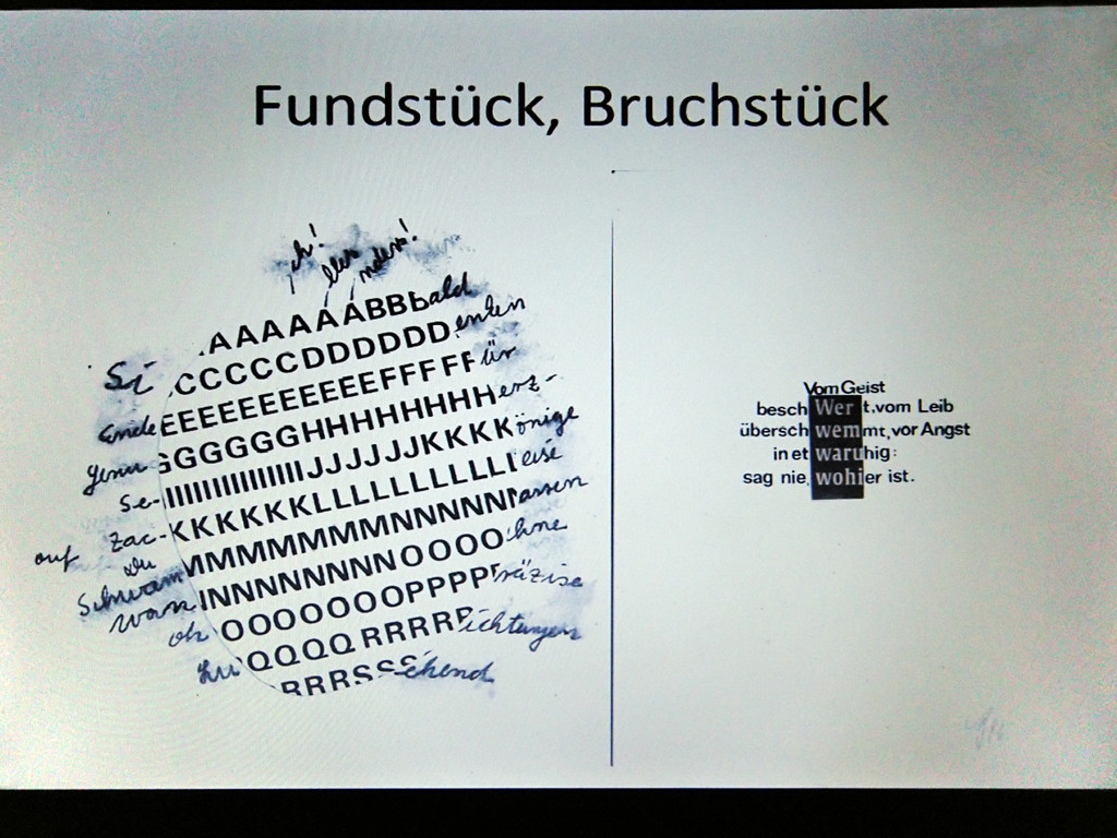 Fragmenttext - Visuelle Poesie