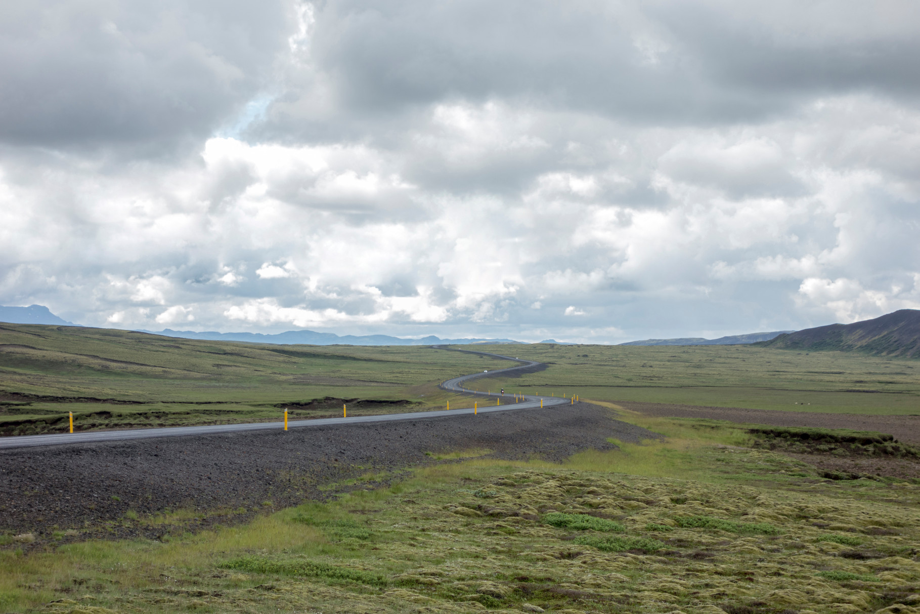 Landschaft auf der Fahrt zum Geysir Strokkur