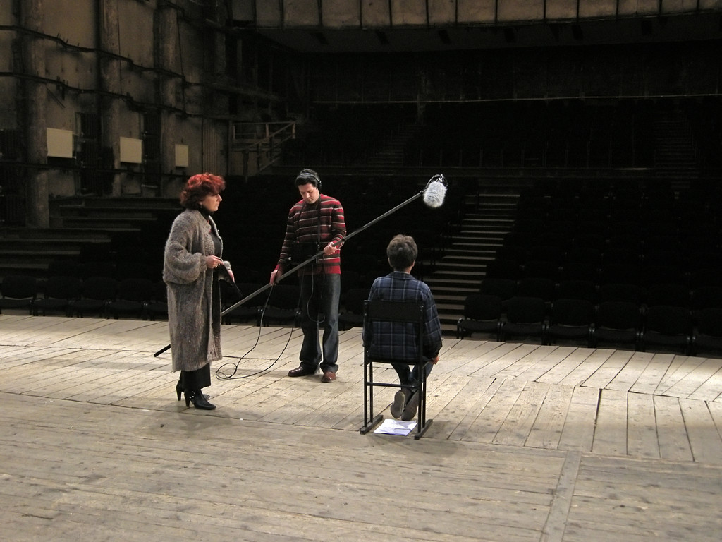 Dreharbeiten im National Music Theatre