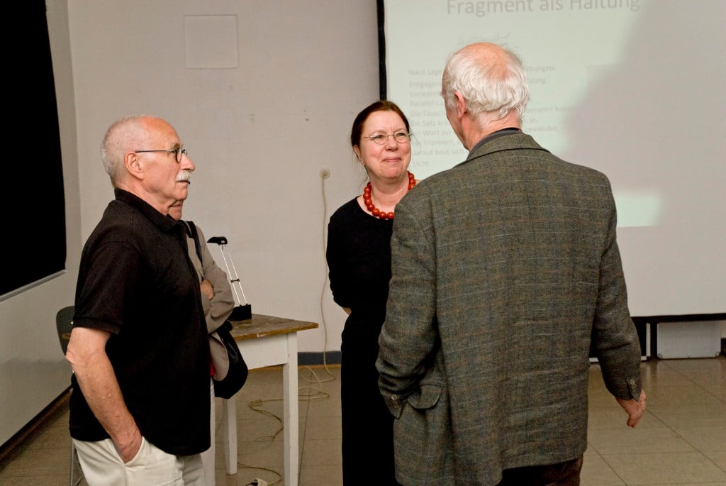 Gespräche vor dem Vortrag