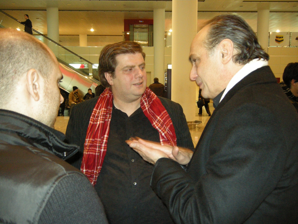 Abschied am Flughafen von Tiflis