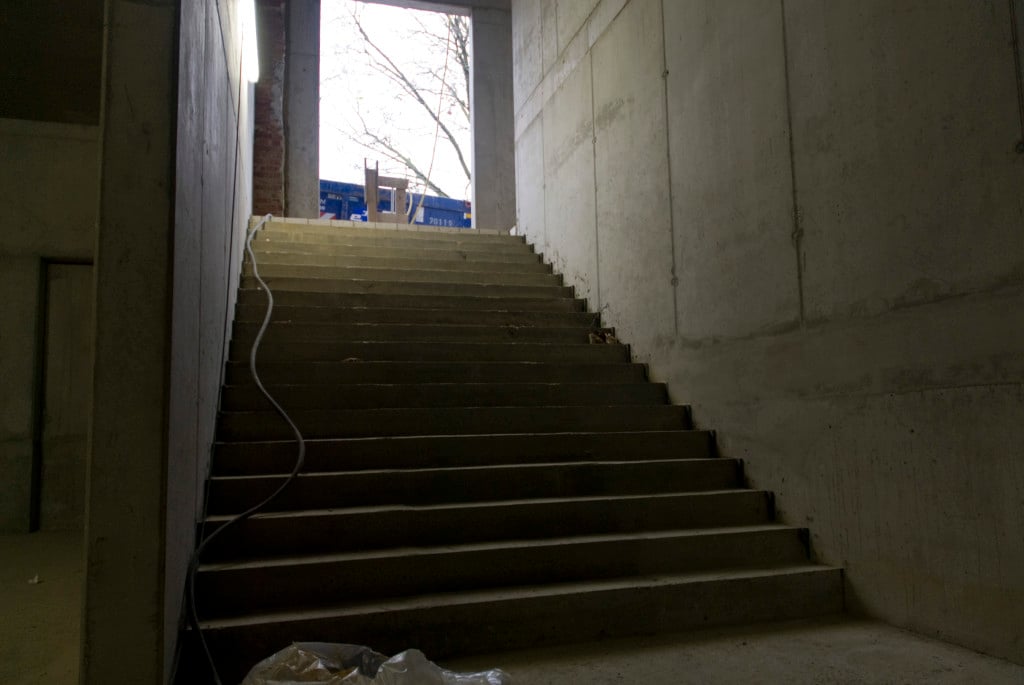 Treppenaufgang, Dezember 2008