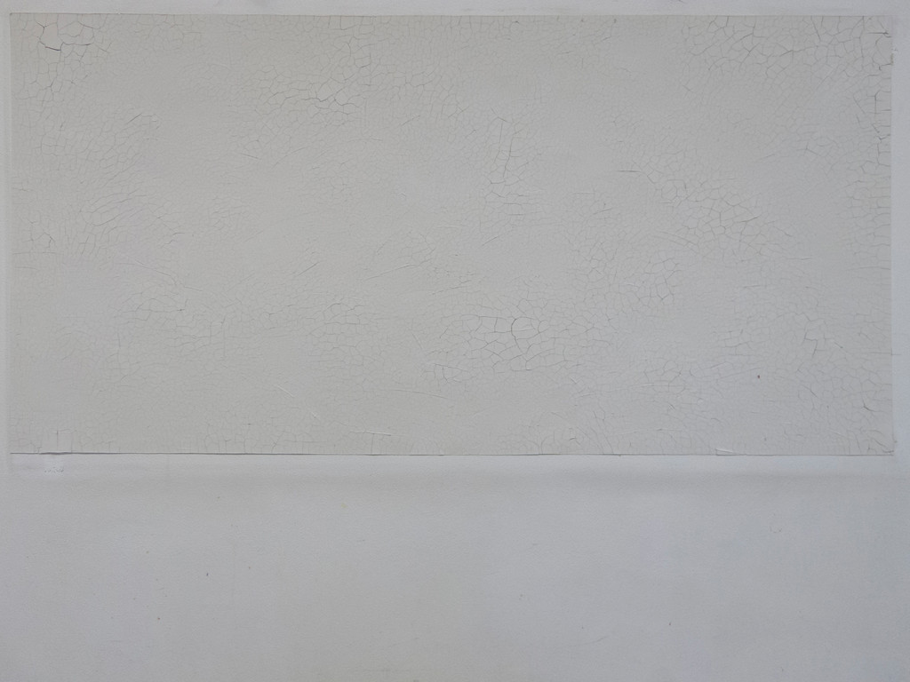 David Kroell, Selbsthäutende Wand, 2010, Ton, Pigment, Binder, Tiefengrund