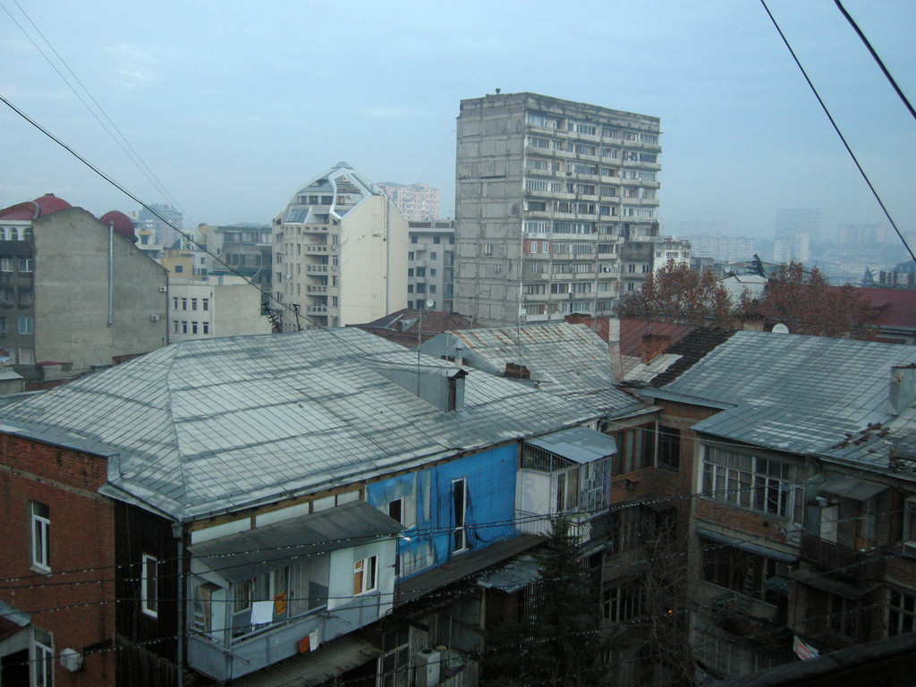 morgendlicher Blick aus dem Fenster
