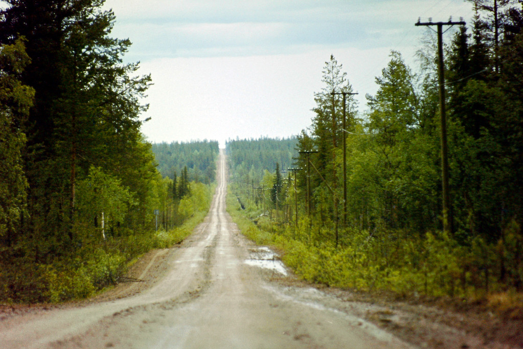 Straße in Lappland