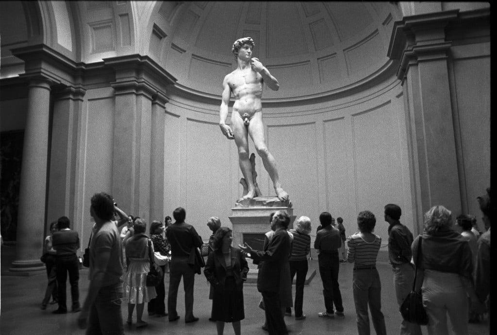 Florenz, Touristen vor der David-Skulptur