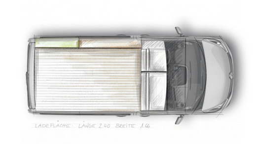 Der Campingbus Kofferraum