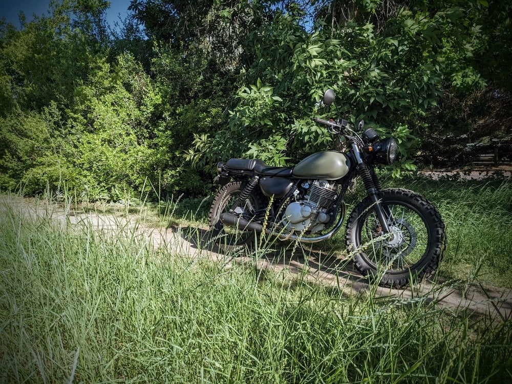 Budget Suzuki TU250X Brat Scrambler Custom