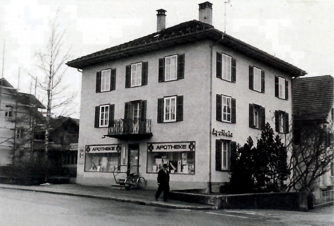 Die Apotheke anfangs der Sechzigerjahre.