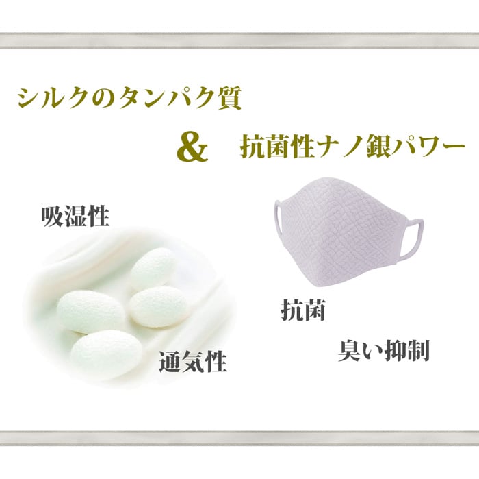 シルクのタンパク質と抗菌性ナノ銀パワーの持つ力