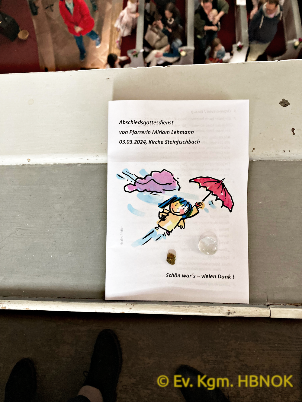 Liedblatt zum Abschiedsgottesdienst