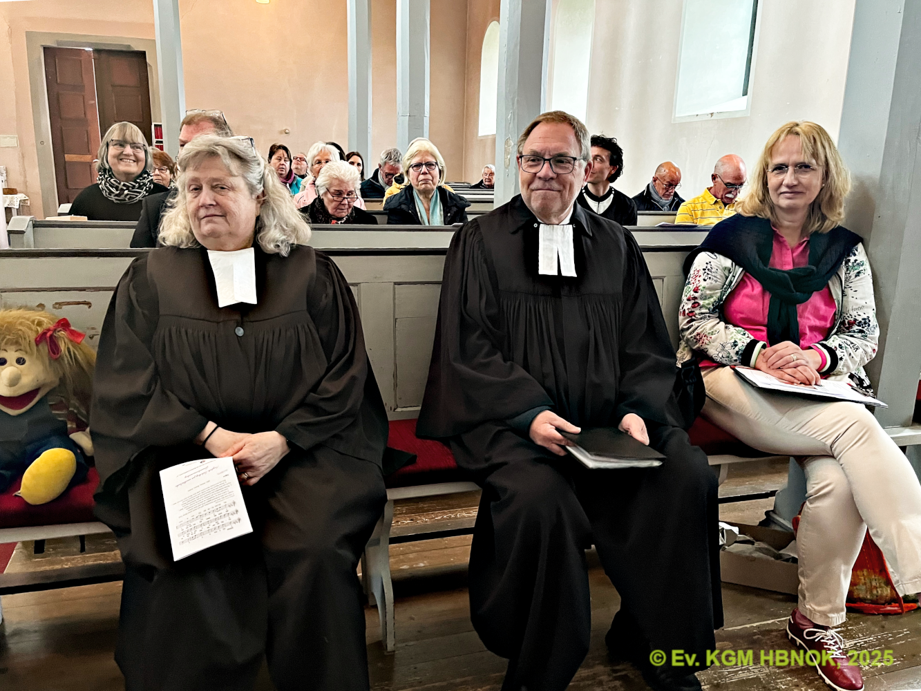 Pfarrerin Helge Stöfen, Dekan Klaus Schmid, und Gemeindepädagogin Ulrike Schaffert