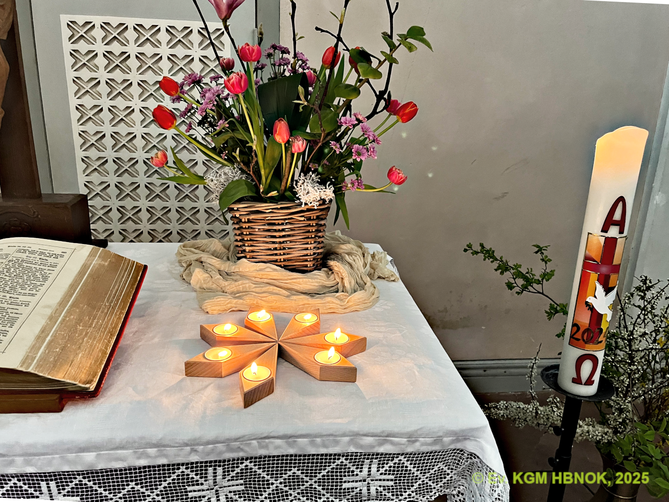 Sieben Gemeinden - sieben Kerzen