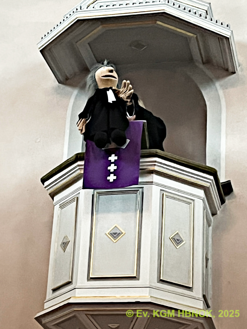 Eine trockene Predigt beginnt ...