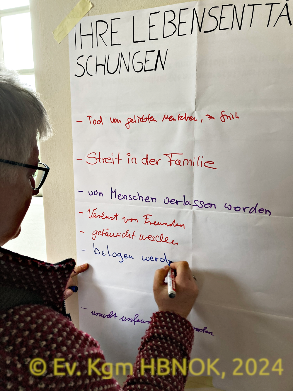 ... großer Besucher und Besucherinnen