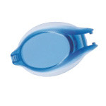 blaues Korrektionsglas für Schwimmbrille