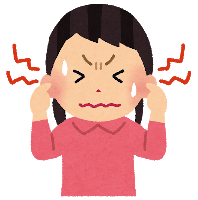 耳鳴りがひどい女性