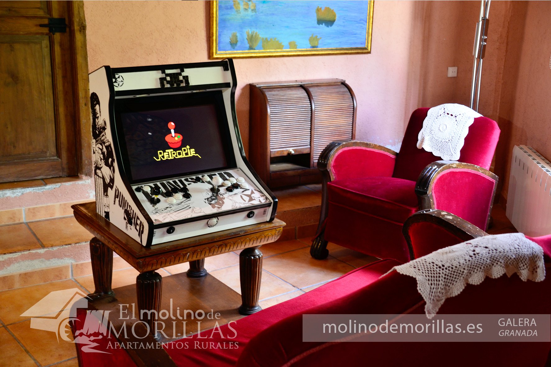 Máquina recreativa arcade vintage