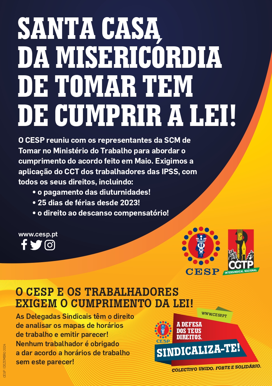 SANTA CASA DA MISERICÓRDIA DE TOMAR TEM DE CUMPRIR A LEI!