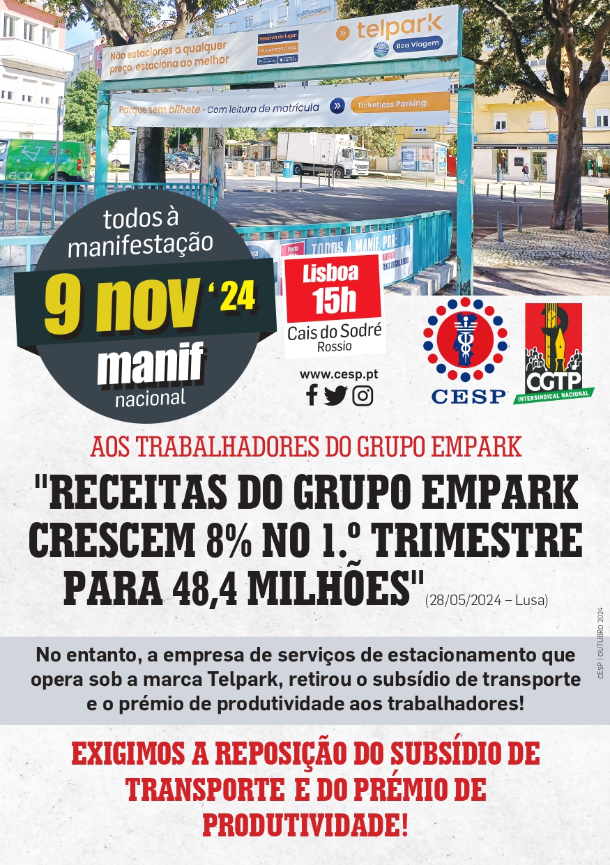 EMPARK A LUCRAR ENQUANTO TIRA DINHEIRO AOS TRABALHADORES!