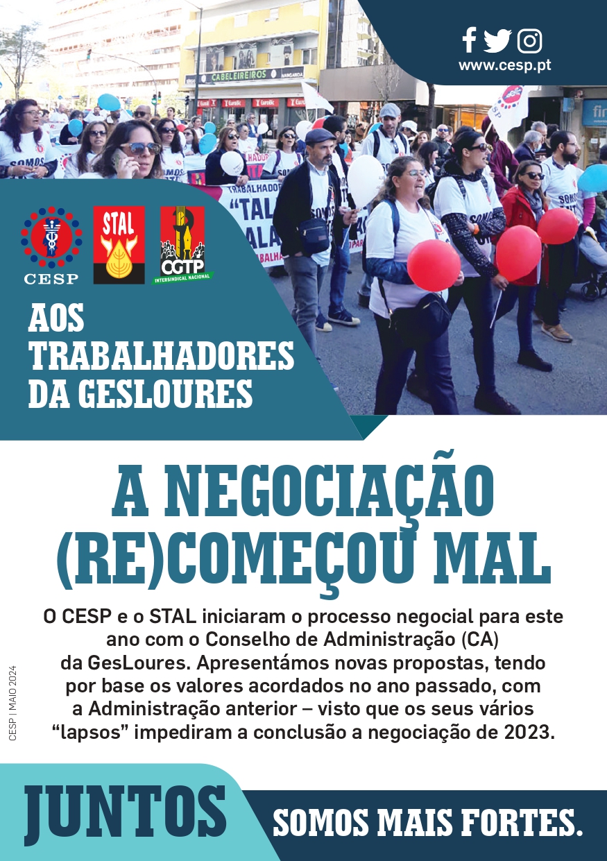 A NEGOCIAÇÃO COM A GESLOURES (RE)COMEÇOU MAL