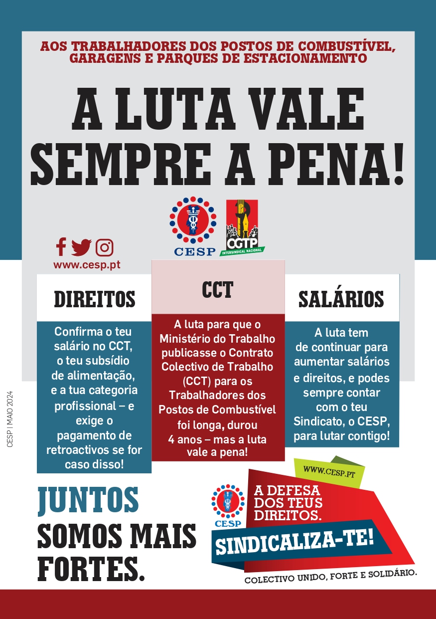 A LUTA VALE SEMPRE A PENA!